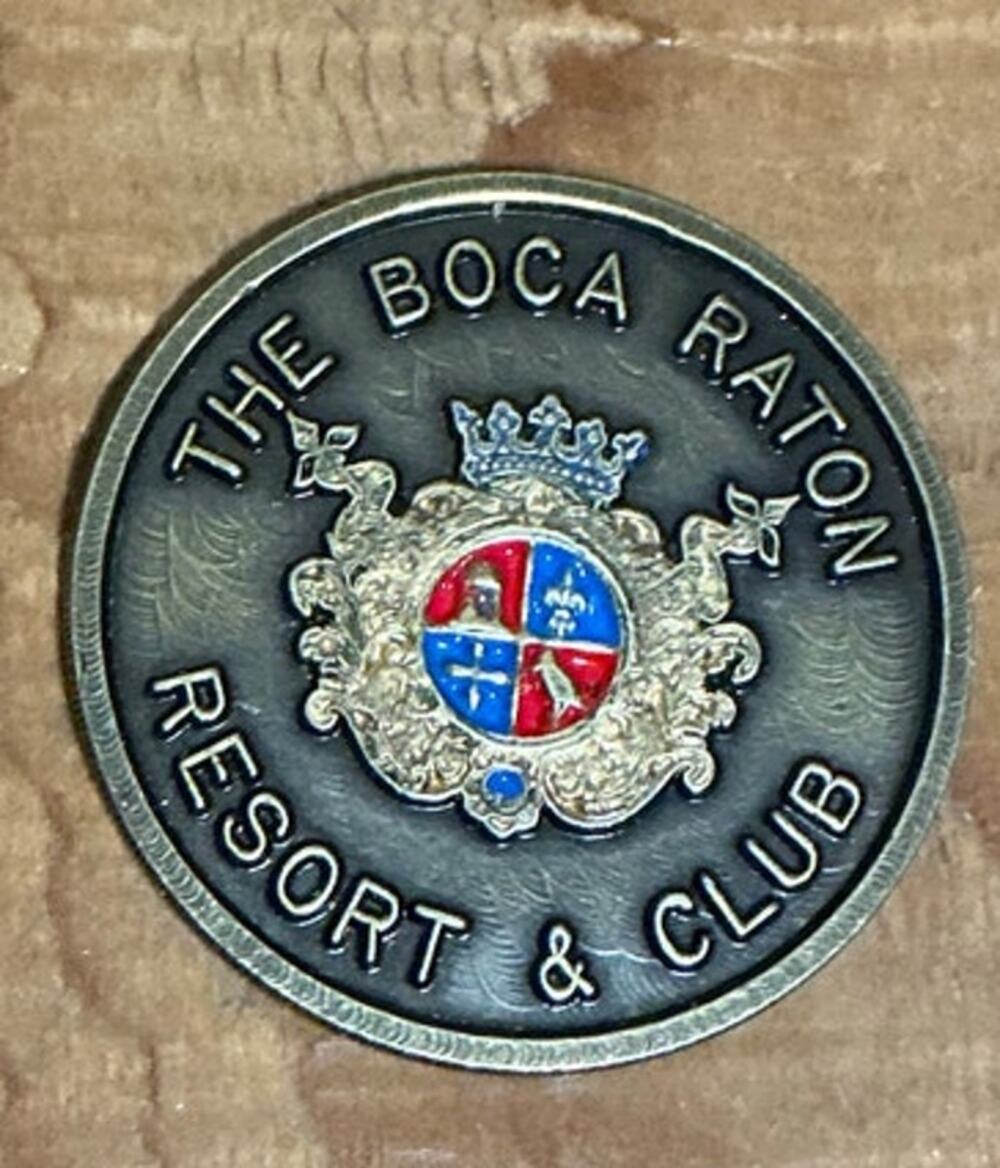 Boca Raton Resort & Club Golf Club Marker Vintage HTF